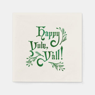 Servilleta De Papel Happy Yule Yall Southern Navidades Pagan