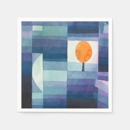 Servilleta De Papel Harbinger of autumn abstract watercolor Paul Klee