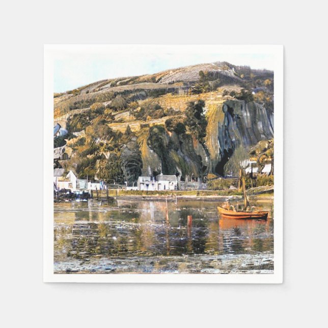 SERVILLETA DE PAPEL HARBOR BARMOUTH WALES (Anverso)