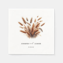 Harina de Agua Floral Rústica Trigo Elegante Boda