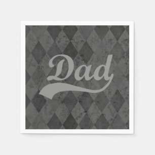 Servilleta De Papel Harlequin Gray matiza el día del padre