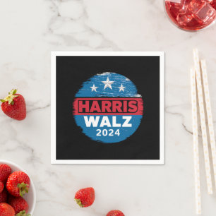 Servilleta De Papel Harris Walz 2024 Elección Kamala Harris Tim Waltz 