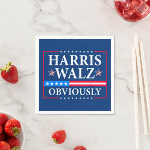 Servilleta De Papel Harris Walz 2024 Obviamente