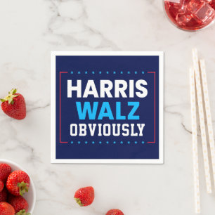 Servilleta De Papel Harris Walz 2024 Obviamente