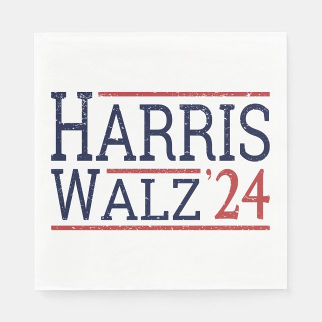Servilleta De Papel Harris Walz Election 2024 I (Anverso)