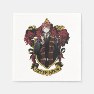 Servilleta De Papel HARRY POTTER™   Anime Escudo de la Casa de Ron Wea