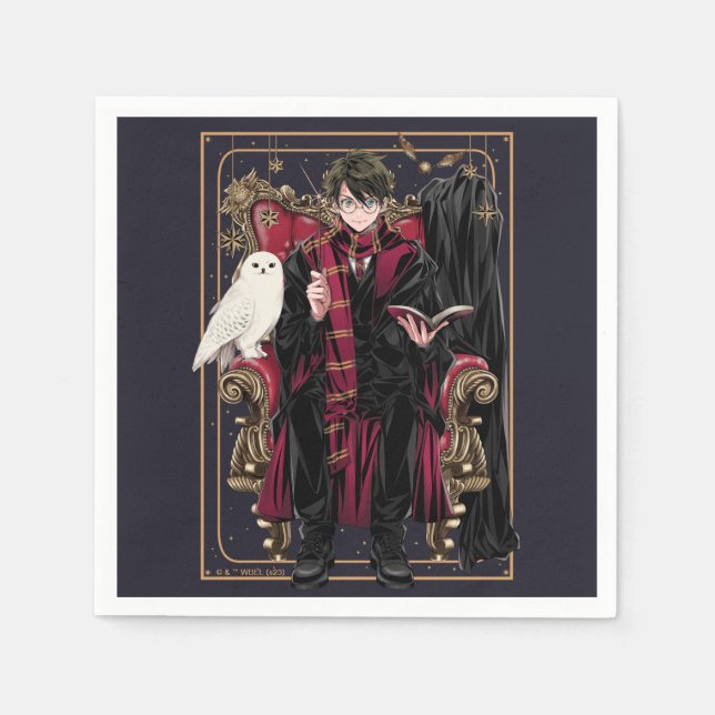 Servilleta De Papel HARRY POTTER™ | Anime HARRY POTTER™ Sentado (Anverso)