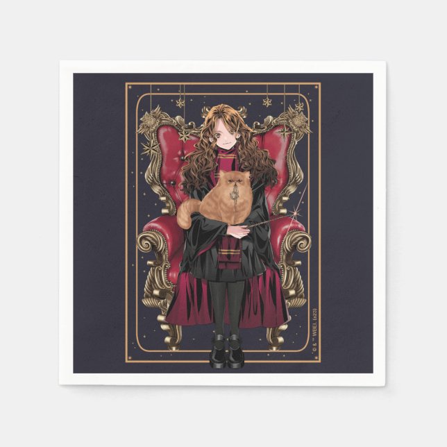 Servilleta De Papel HARRY POTTER™ | Asiento de Anime Hermione Granger (Anverso)