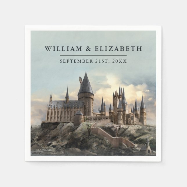 Servilleta De Papel Harry Potter | Boda del castillo de Hogwarts (Anverso)