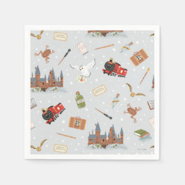 Servilleta De Papel Harry Potter Cartoon Hogwarts Pattern