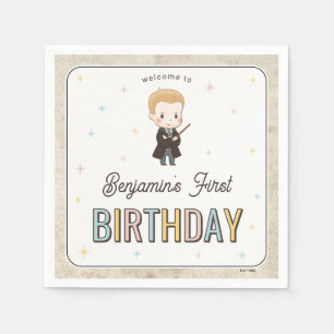 Servilleta De Papel Harry Potter Chibi Draco Malfoy Mago Cumpleaños