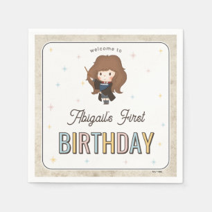 Servilleta De Papel Harry Potter Chibi Hermione Mago Cumpleaños