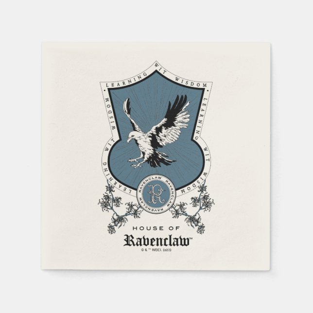 Servilleta De Papel HARRY POTTER™ | Delicado Escudo de esbozo RAVENCLA (Anverso)