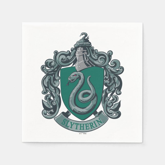 Servilleta De Papel Harry Potter | Escudo de Slytherin Verde (Anverso)