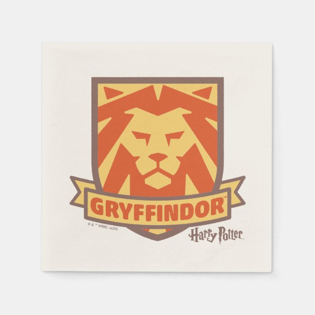 Servilleta De Papel HARRY POTTER™ | Escudo estival Magic GRYFFINDOR™ (Anverso)