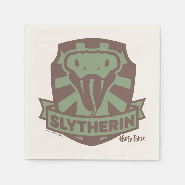 Servilleta De Papel HARRY POTTER™ | Escudo Summer Magic SLYTHERIN™ (Anverso)