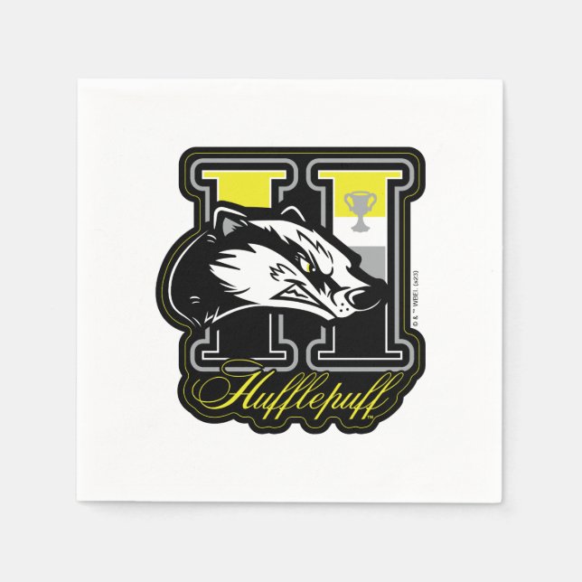 Servilleta De Papel HARRY POTTER™ | HUFFLEPUFF™ Badge atlético (Anverso)