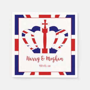 Servilleta De Papel Harry y Meghan Crown   Celebración del Real Boda