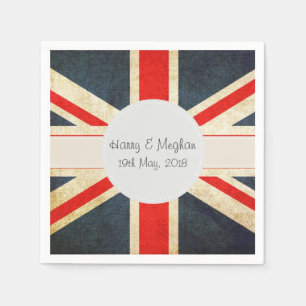 Servilleta De Papel Harry y Meghan Royal Boda Paper Napins