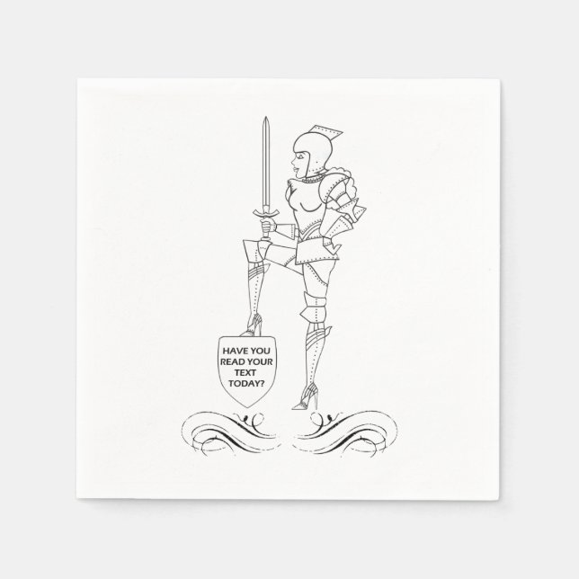 Servilleta De Papel "¿Has Leído Tu Texto Hoy?" (Anverso)