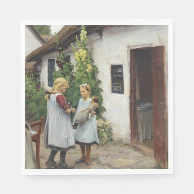 Servilleta De Papel ¿Has Visto Mi Gatito? (por H.A. Brendekilde) (Anverso)