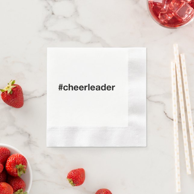 Servilleta De Papel Hashtag CHEERLEADER (In situ)