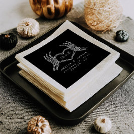 Servilleta De Papel Hasta la muerte Halloween Boda Cocktail Napkins