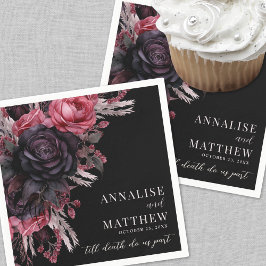 Servilleta De Papel Hasta La Muerte, Nos Compromete Un Boda Gótico De 