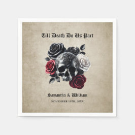 Servilleta De Papel Hasta la muerte, somos parte del Boda de Halloween