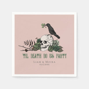Servilleta De Papel Hasta que la Muerte Goth Fiesta de Despedida de So