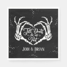 Servilleta De Papel Hasta que la muerte nos divida como Boda de Hallow