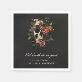 Servilleta De Papel Hasta Que La Muerte Nos Haga Boda Gótico De Parte 