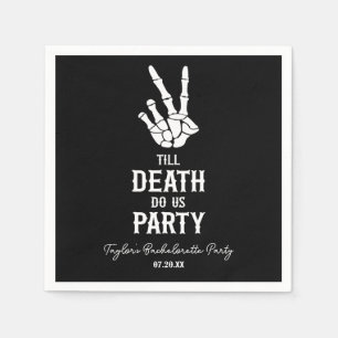 Servilleta De Papel Hasta que la muerte nos haga fiesta Esqueleto Fies