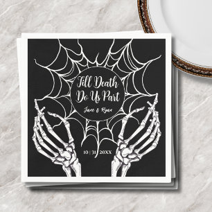 Servilleta De Papel Hasta que la muerte nos haga parte   Boda gótica n
