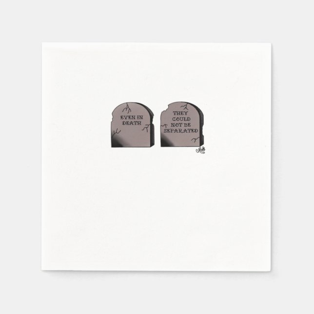 Servilleta De Papel Hasta que la muerte nos haga parte clásica - Graci (Anverso)