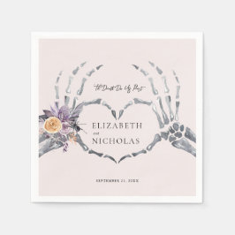 Servilleta De Papel Hasta que la muerte nos separe | Boda de Halloween
