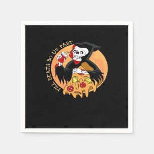 Servilleta De Papel Hasta que la muerte nos separe. ¡Pizza para siempr