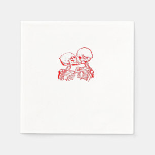 Servilleta De Papel Hasta que la muerte nos separe (Rojo Transparente)