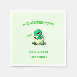 Servilleta De Papel Hatear pronto Dinosaur Baby Shower Baby Shower