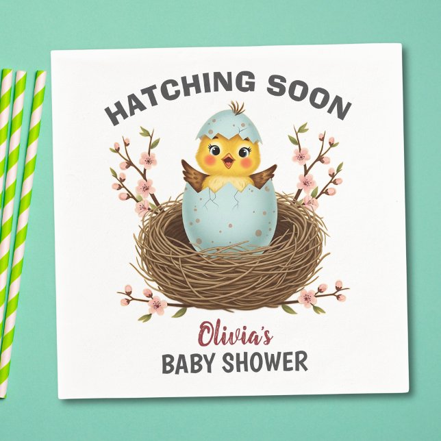 Servilleta De Papel Hatong pronto Cute Chick Baby Shower (Subido por el creador)