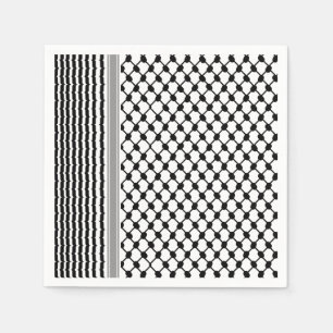 Servilleta De Papel Hatta Keffiyeh Kufiya Folclórica Palestina (2 patr