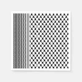 Servilleta De Papel Hatta Keffiyeh Kufiya Folk Palestino (Patrón 2)
