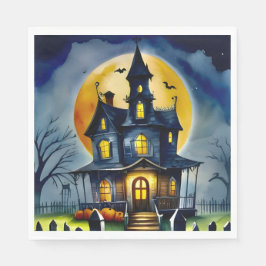 Servilleta De Papel Haunted Hollow y Moon