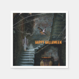Servilleta De Papel Haunted Staircase Halloween