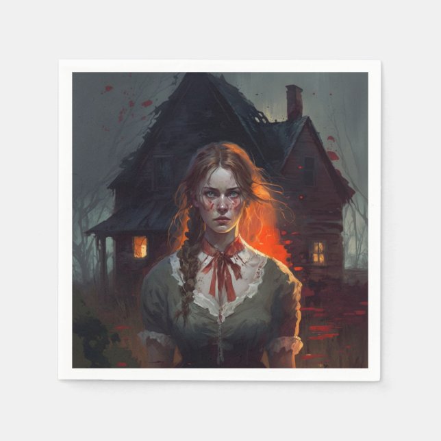 Servilleta De Papel Haunting house (Anverso)
