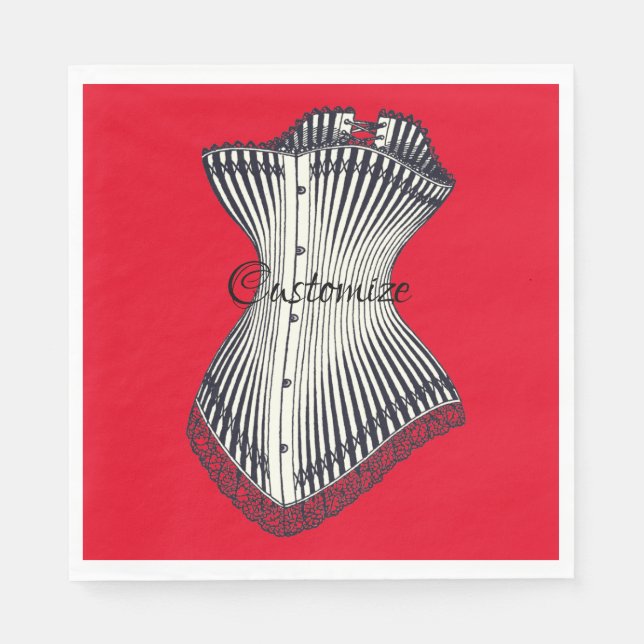 Servilleta De Papel Haute Couture Corset Thunder_Cove (Anverso)