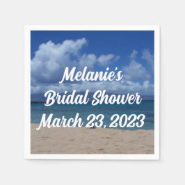 Servilleta De Papel Hawaii Ocean View Bridal Shower Napkin