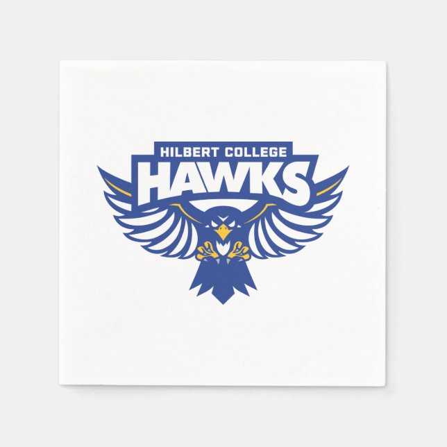 Servilleta De Papel Hawks del Colegio Hilbert (Anverso)