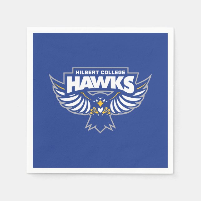 Servilleta De Papel Hawks del Colegio Hilbert (Anverso)