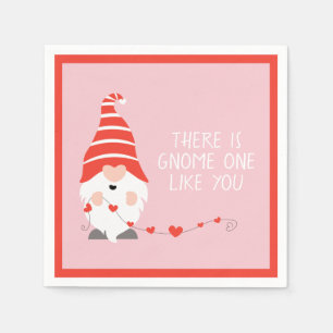 Servilleta De Papel Hay Gnome Uno Como Tú Rosa Rojo